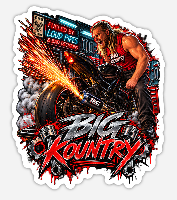 Fueled By Loud Pipes & Bad Decisions Sticker