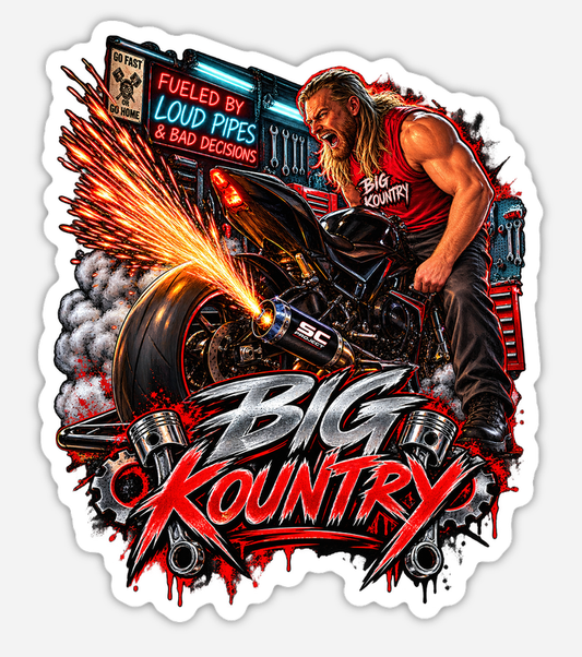 Fueled By Loud Pipes & Bad Decisions Sticker